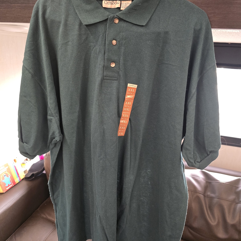 Crossbow Men's Dark Green Polo Shirt - Classic Fit